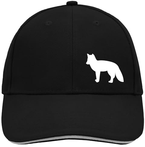 Huuraa Cappy Mütze Fuchs Silhouette Geschenk | Baseballkappe Basecap Kappe Geschenkidee Unisex Baseball Cap