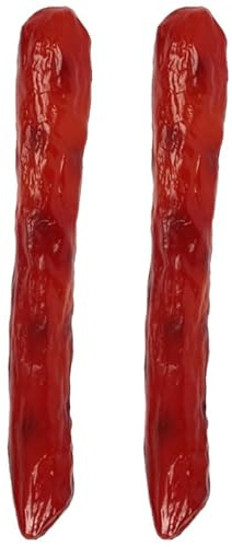 OATIPHO 2 Pièces Modèle Alimentaire Réaliste Saucisse Artificielle 6 Pouces Accessoire Cuisine Décor Photographie Jouet PVC pour Jeu Enseignement