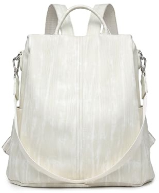 Miss Lulu Borsa Zaino Donna Nylon, Zainetto Casual con Zip sul Dorso Antifurto, Spalla Impermeabile Con Tracolla, Grande Capacità