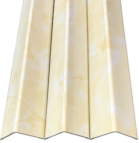 Schwellenstreifen, Bodenübergangsstreifen, PVC-Kantenschutz for Keramikfliesen-Tapeten, kollisionssichere Schränke, scharfe Ecken, Kantenverkleidung, Stoßstange (Farbe: Stil 4, Größe: 4 cm/1,57 Zoll B