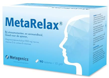 Metagenics MetaRelax - Magnesium, Folsäure, Vitamine B & D - 90 Tabletten