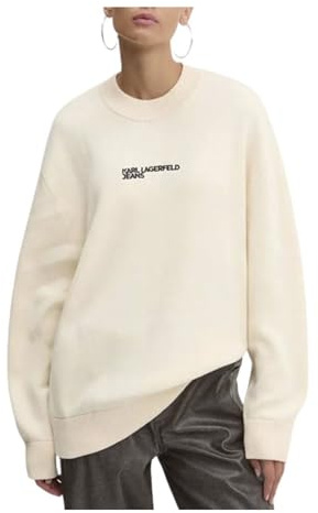 Karl Lagerfeld Jeans Donna Relaxed Logo Sweater Pristine XL