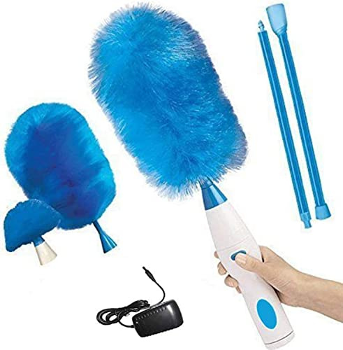 Spolverino Elettrico Spin Dust 360° Hurricane Spin Spazzola per Pulizia Collettore di polveri cargable