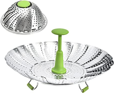 Steamer Basket for Pot, Expandable Stainless Steel Insert 5.5-9.1 In