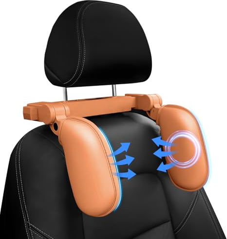 Bwaliffury Kopfstütze Auto Kinder, Nackenstütze Auto Autositz, 180 °Rotation, Weichem Gedächtnisschaum, Auto Nackenkissen Kopfstütze für Erwachsene Und Kinder Zum Schlafen Auf Reisen