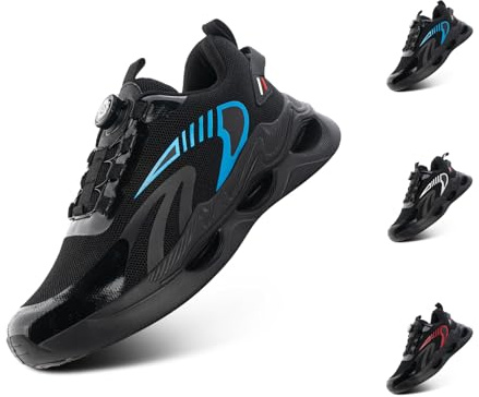 Hitmars Chaussure de Course Homme Respirante Chaussures de Sport Gym Fitness Athlétiques Légères Chaussures de Running Confortables Jogging Sneakers Bleu 43 EU