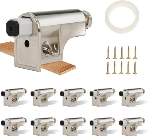 Softclose Türdämpfer 10 Stück mit Doppelseitigem Klebeband, Einstellbare Softclose Nachrüsten, C21349K-NP-C Soft Close Schranktürdämpfer, Slow Close Schranktür Dämpfer für Küchenschränke