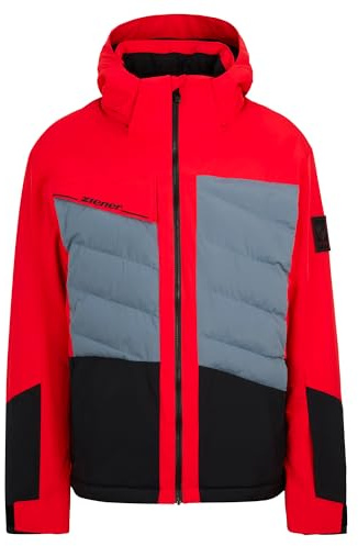 Ziener Herren TIDAL-Z Ski-Jacke/Snowboard-Jacke | atmungsaktiv, wasserdicht, red, 48