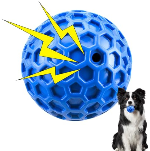 Modurio Quietschball für Hunde, Unzerstörbar Hundespielzeug Ball aus Naturkautschuk Robuster Hunde Ball -Zahnungsspielzeug für Welpen(Ø 5.5cm)