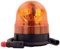 Halogen Rundumleuchte Orange Mit Magnetfuß, Blinkleuchte 12V 24V, ECE R65 Straßenverkehr Zulassung, KFZ Auto Warnleuchte