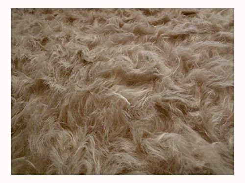 Fabrics-City HELLBEIGE LANGHAAR FELL STOFF FELLSTOFF STOFFE, 2713