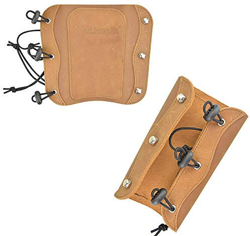 MILAEM Garde-Bras Protection de Bras Protège Avant-Bras en Cuir armguard Bras de Protection pour Tir à l'arc