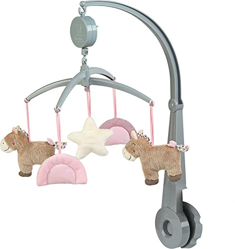 Sterntaler Mobile Poney Pauline, Support, Mécanisme Musical, Figurines Mobiles, Âge : pour Bébés Dès La Naissance, Multicolore