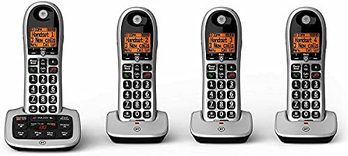 BT 4600 Quad Big Button Digital Cordless Telephones with Advanced Call Blocker