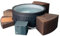 Bagno di ghiaccio N NETSPA da 3°C a 42°C - 156x70 cm - SP-ICE140/S3 - Struttura + Blocco motore +5 unità - Dal freddo alla Spa in un click
