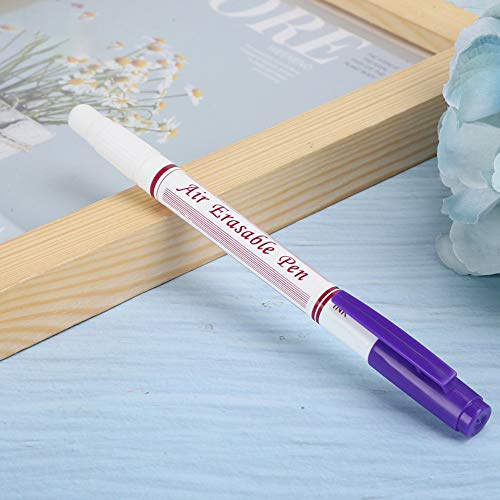 OPPWONG Fabric Markers, Water Soluble Fabric Marker 15.2cm/6in 10pcs Double Head Water Erasable Pen Fabric Marker Tailoring Tool Accessories for Clothing Shoes Leather Marking (Violet)