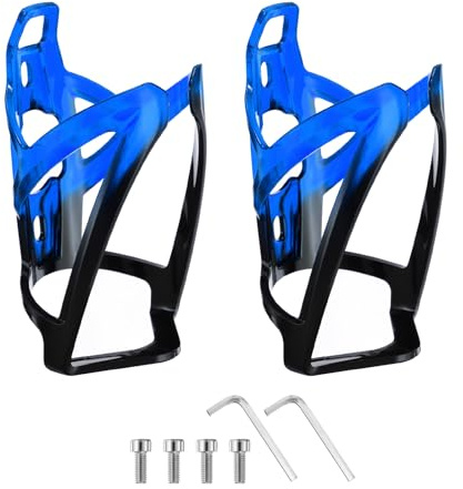 sourcing map Bike Water Bottle Holder PC Universal Bicycle Bottle Cages Ultralight Cycling Hydration Brackets with Screws for Gravel