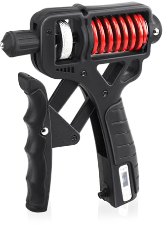 Hand Trainer Avambracci Attrezzi con resistenza regolabile 5-165kg, Grip per forza delle mani, Finger Trainer con contatore integrato - Ideale per un allenamento efficace di mani e avambracci