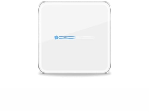 Yagusmart Zigbee Smart Lüfterschalter, 1-Gang, 1-Wege, Geschwindigkeitsregelung, Neutraldraht erforderlich