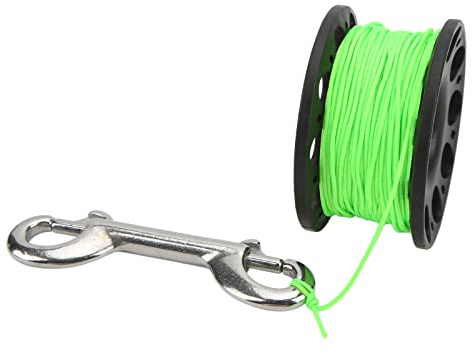 Tauchwinkelrolle, Handfischrolle mit Hoher Festigkeitsnylon -Seiltauchtrolle Zum Tauchen (Black)
