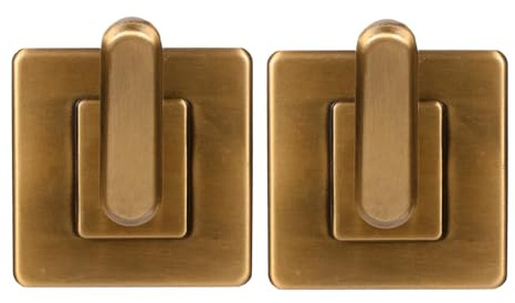 Alipis 2 Stück Wandhaken ohne Bohren Vintage Retro Eckiger Wandhalter Rostfrei und Oxidationsbeständig Starker Haken für Bad Küche Schlafzimmer Schonendes Arc design Schützt Kleidung und