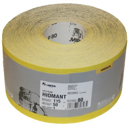 Mirka Hiomant - Papel de lija abrasivo, rollo de 50 m, grano P60