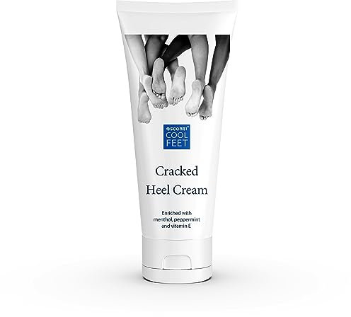 Escenti Cool Feet Cracked Heel Cream - Enriched with Menthol, Peppermint & Vitamin E | Helps Cracked Dry Skin Become Soft & Supply (100ml)