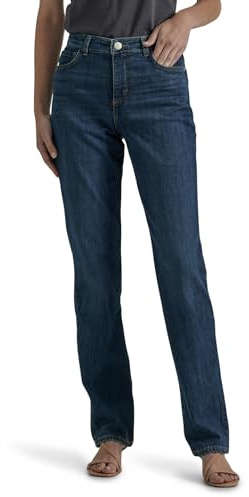 Lee kvinnors omedelbart slims klassisk avslappnad passform Monroe raka ben jeans, Ellis, 42 SE/Kort
