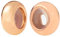 Rose Gold Clip Stopper Charms Sterling Silver Rondelle Spacer Bead for Pandora Charm Bracelets (Rose Gold)
