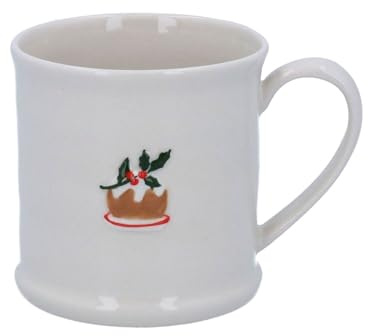 Gisela Graham Ceramic mini Mug christmas pudding design