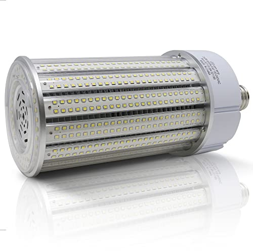 Bright Source LED Corn Light Bulb E27 / E40, 20w 30w 40w 60w 80w 100w 120w, 6000K, Replaces MH/Son/HID/HPS for Street/High Bay Parking/Garage/Warehouse & Factory (240w E40 34,800 Lumen)