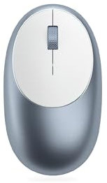 Satechi M1 Mouse Wireless Bluetooth USB-C Ricaricabile, Compatto e Portatile per MacBook Air e Pro, Mini, iMac, Windows, ThinkPad, Chromebook e altro - Blu
