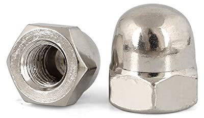 Sechskant-Hutmuttern M3-M12 Kohlenstoffstahl Vernickelt/Schwarz verzinkt Sechskant-Hutmuttern Dome-Abdeckungsmuttern Eichelmuttern