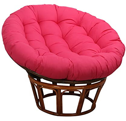 Papasan Kissenbezug Papasan-Sitzkissen Wasserdicht Papasan Stuhlkissen Polster Bodenkissen Verdicken Schaukelkissen Stuhl Weiches Kissen für Innen Balkon Draussen Patio Garten (L 105cm/41.33in)