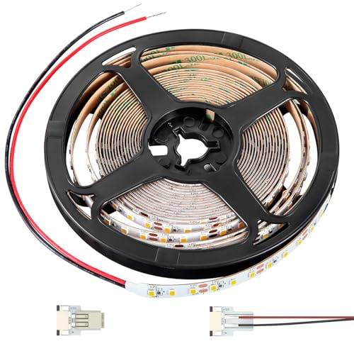 Obeaming RV Flexible LED Strip Light 12V Dimmable Tape Light 16.4 ft 600 LEDs 2000 Lumen Width 5/16” for Camper Van Motorhome Truck Trailer Interior Lighting, CRI 90+ Indoor Only (3000K)