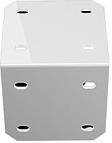 Home Deluxe - Deckenhalterung ERA für Markisen - 1 Stück, Farbe: Weiß, inkl. Dübel I Terrassenüberdachung Sonnenschutz Windschutz