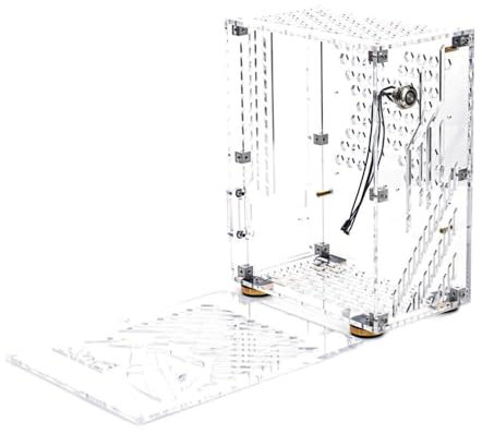 Pongnas Caja para PC, Caja para PC con Ventiladores Caja para Computadora con Panel Lateral Acrílico Transparente Alta Compatibilidad Excelente Disipación de Calor a Prueba de Polvo y