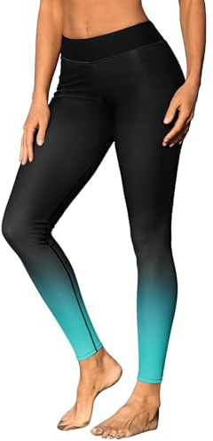 ATTRACO Women High Waisted Swim Pants Long Swim Leggings | UPF 50+ UV Sun Protection, Lining, Gusset Crotch, Quick Dry, Tummy Control, Surfing, Diving, Beach Wear