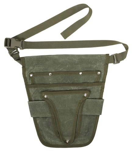 HGZLQKD Garden Waist Belt Gardening Tools Belt Garden Tool Pouch Tool Waist Pouch for Woodwork, Green
