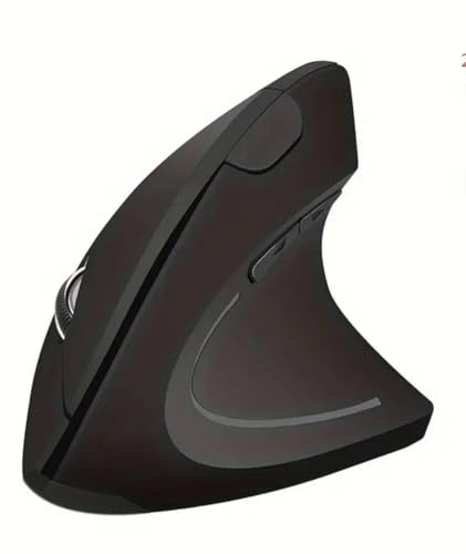 Souris verticale ergonomique sans fil 2,4 GHz optique avec 3 dpi réglables 800/1200/1600 et 6 boutons pour ordinateur portable, PC, ordinateur de bureau, grande ergonomie, idéale pour de nombreuses