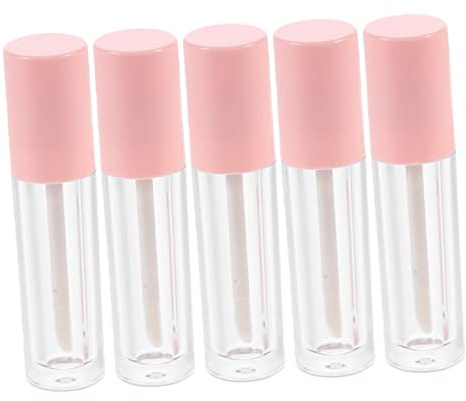 VALICLUD Lipgloss Tube 4ml Aus Robustem Abs Transparent Tragbare Kleiner Lipgloss Flaschen 5 Stück Für Reisen Und Selbstgemacht Lippenhonig