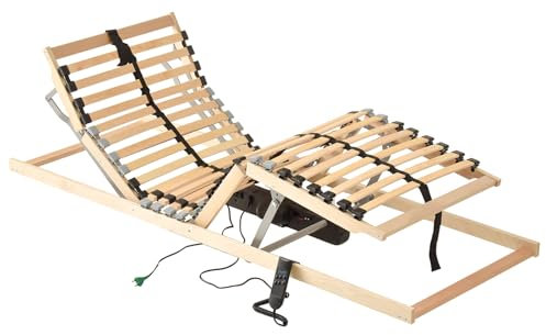 vidaXL Elektrischer Lattenrost mit 26 Latten, 70 x 190 cm – langlebig, verstellbar und mit glatter Oberfläche. Perfekt für Erwachsene. Stylisches Möbelstück für dein Zuhause mit modernen Metallbeinen.