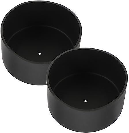 HIAKDOFT 2pcs Black Silicone Sleeve Non-Slip Bottle Boot 7.5cm Food-Grade Silicone Water Bottle Bottom Cover Insulating Sleeve for Glass Tumbler 12-24oz Travel Outdoor Use