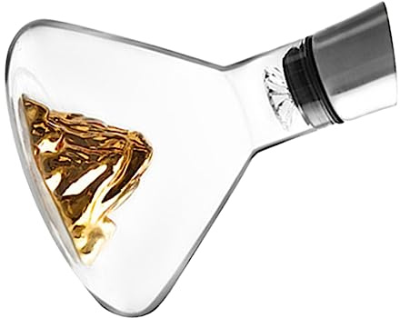 IWOWHERO Decanter per Vino con Design Bocca Inclinata e Ristoranti Ottimizza Gusto Del Vino