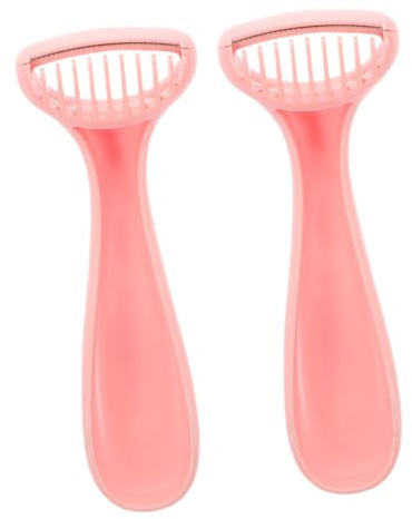 BIUDECO 2 piezas Afeitadora Portátil para Mujer sin Recortadora Corporal para Piernas Axilas y Línea de Bikini Cuchilla Duradera y Compacta para Viaje Cuidado Delicado Piel