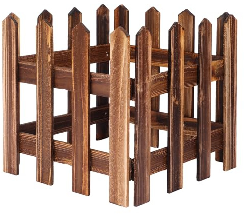 SUPVOX Staccionata in Legno Natalizia Decorazione Miniatura per per Cortile e Atmosfere Festive