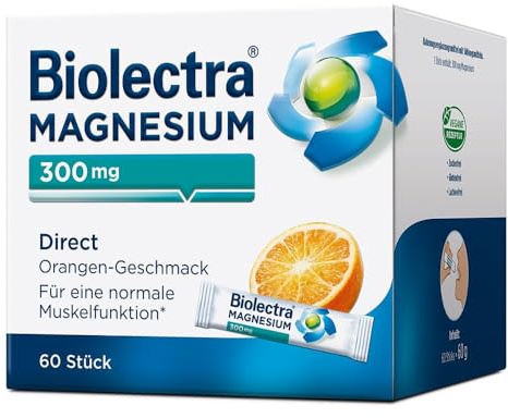 Biolectra Magnesium 300 mg direct Orangengeschmack Pellets in Sticks, 60 St. Beutel