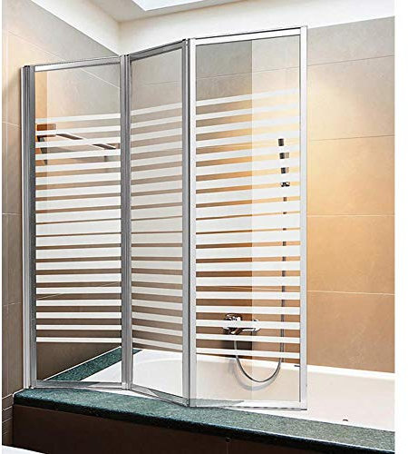 Parete Vasca Box Doccia Cristallo Serigrafato H140x130