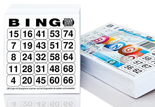 DiPrint 500 Bingokarten/Bingolose System 25 aus 75 (10,5 x 11 cm)