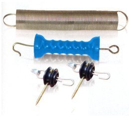 Agrifence Super Spring Gate Kit For Electric Livestock Fences & Equestrian Fencing - Including Super Handle, Gate Spring & Gate Anchors